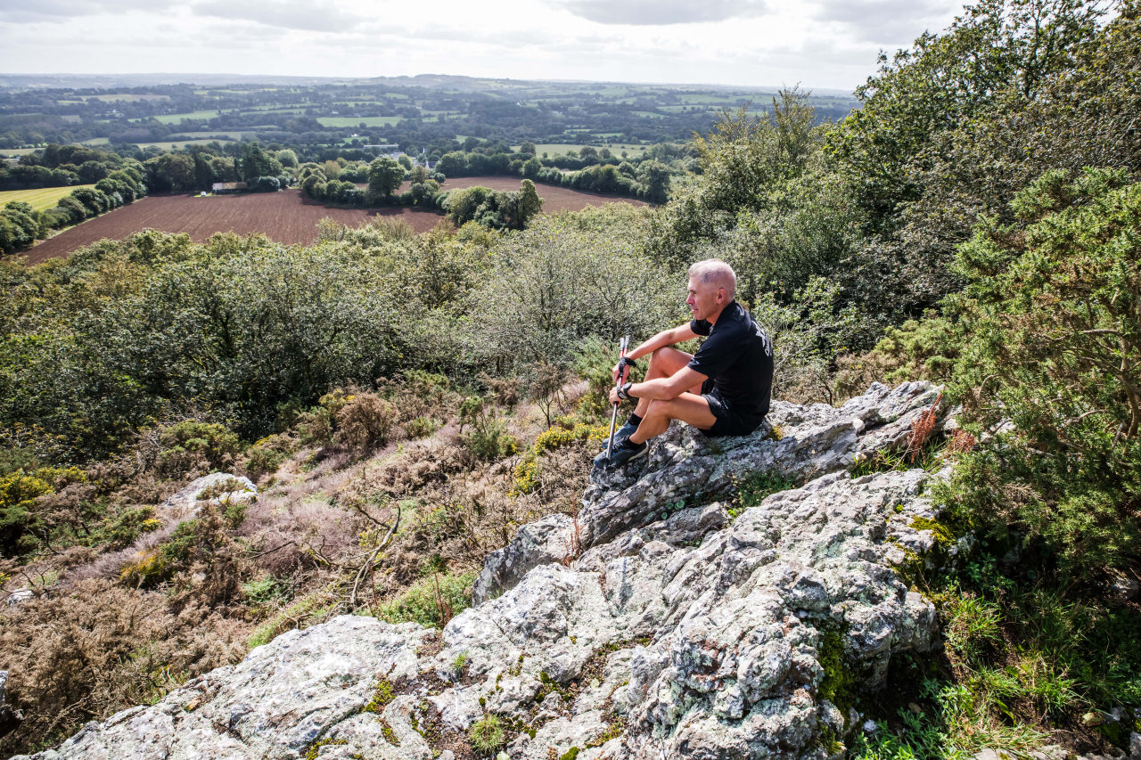 Xavier Le Floch fait une pause sur les Montagnes Noires