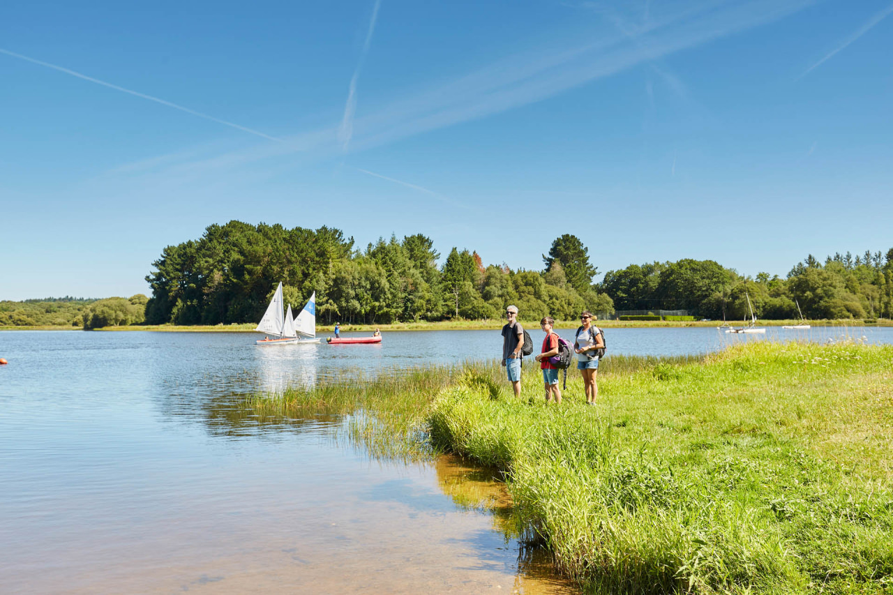 Le lac du bel air à Priziac