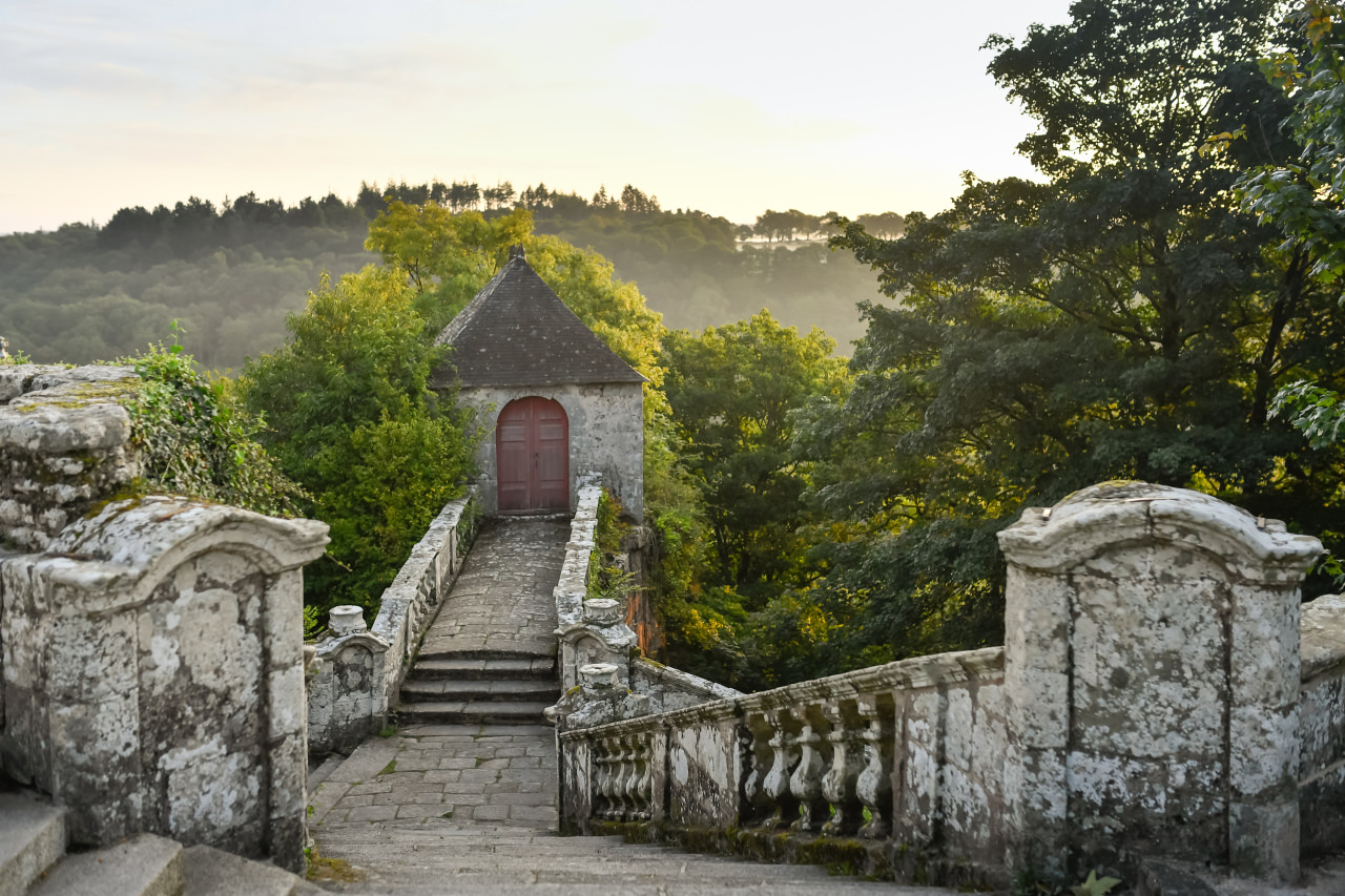 France, Morbihan (56), Le Faouët, la chapelle Sainte-Barbe